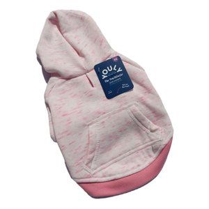 YOULY Trailblazer Extra Small Pink Space Dye Dog Hoodie with Pocket New